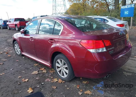 2011 Subaru Legacy 2.5I Premium z USA, uszkodzony, nr VIN 4S3BMCG68B3257496
